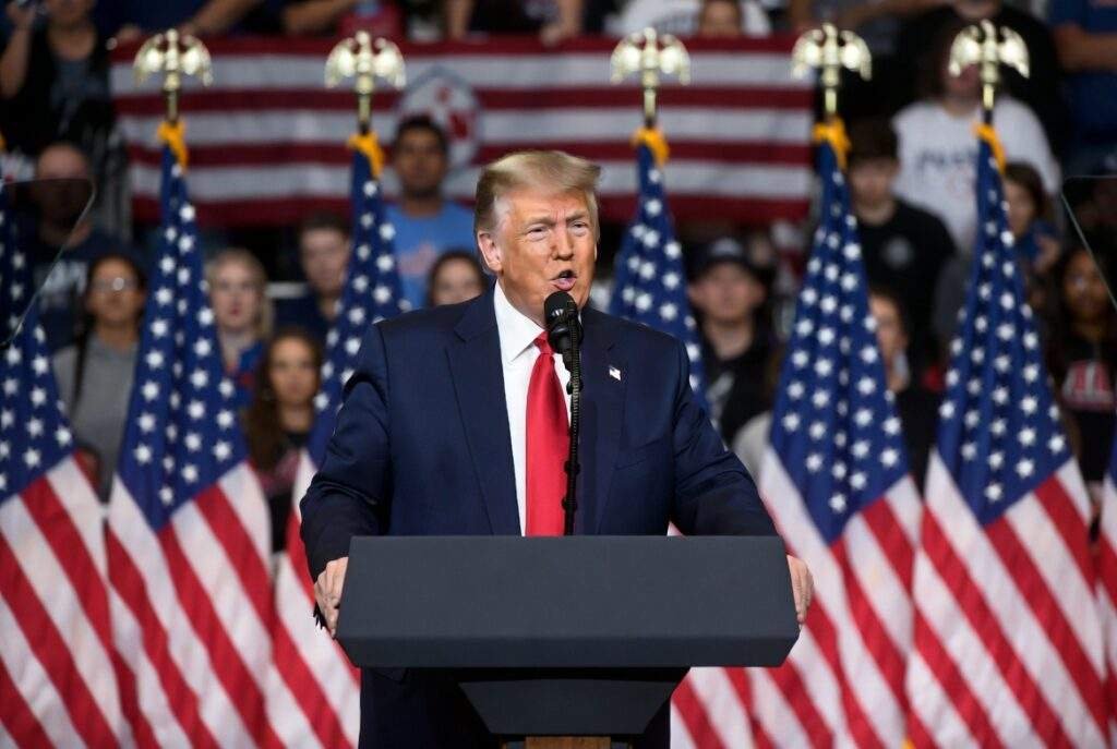 Trump speaking at rally on Iran conflict and gas prices 2026