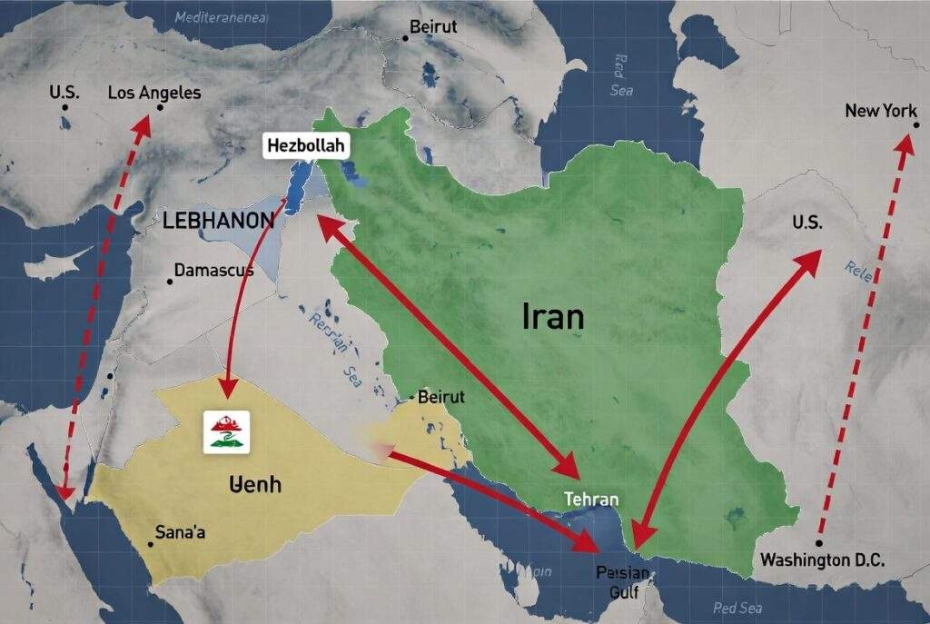 Iran proxies Houthis sleeper cells US map