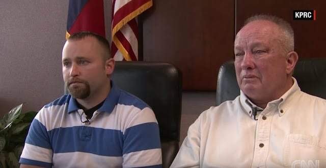 George Pickering II and III today after Texas father hospital standoff brain dead son recovery