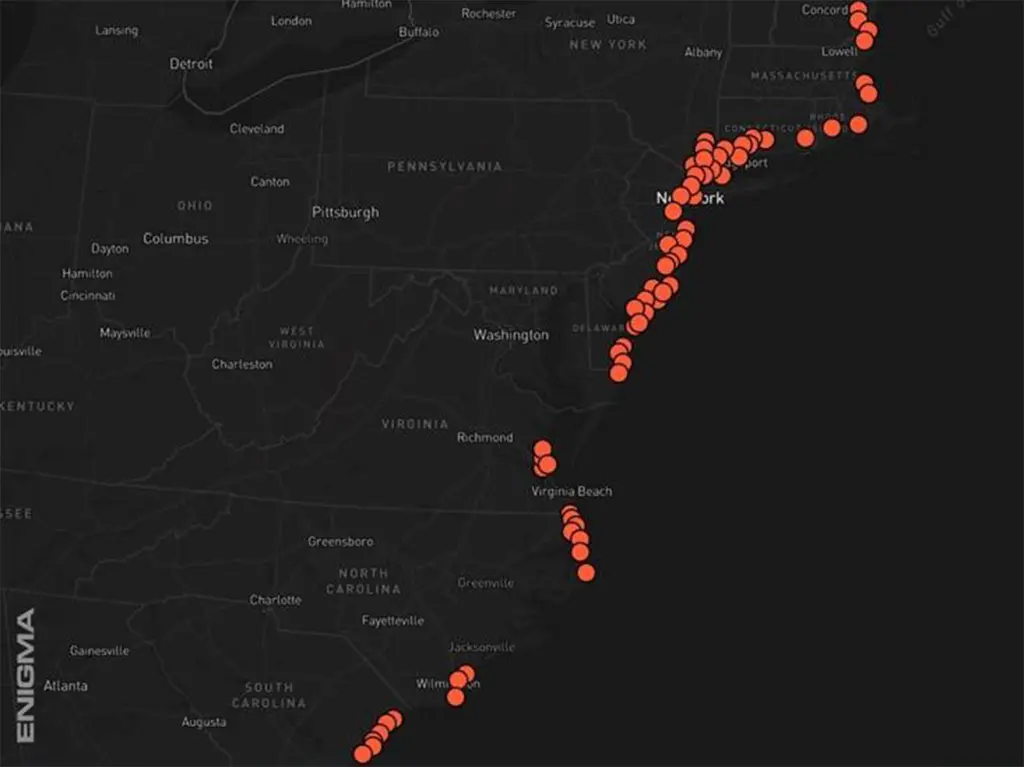 9,000 USOs Lurking Off US Coasts