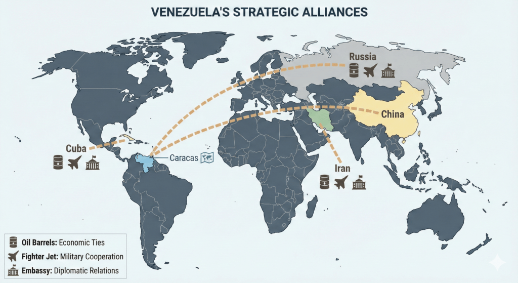 Image 1 Map of Venezuela's Global Alliances