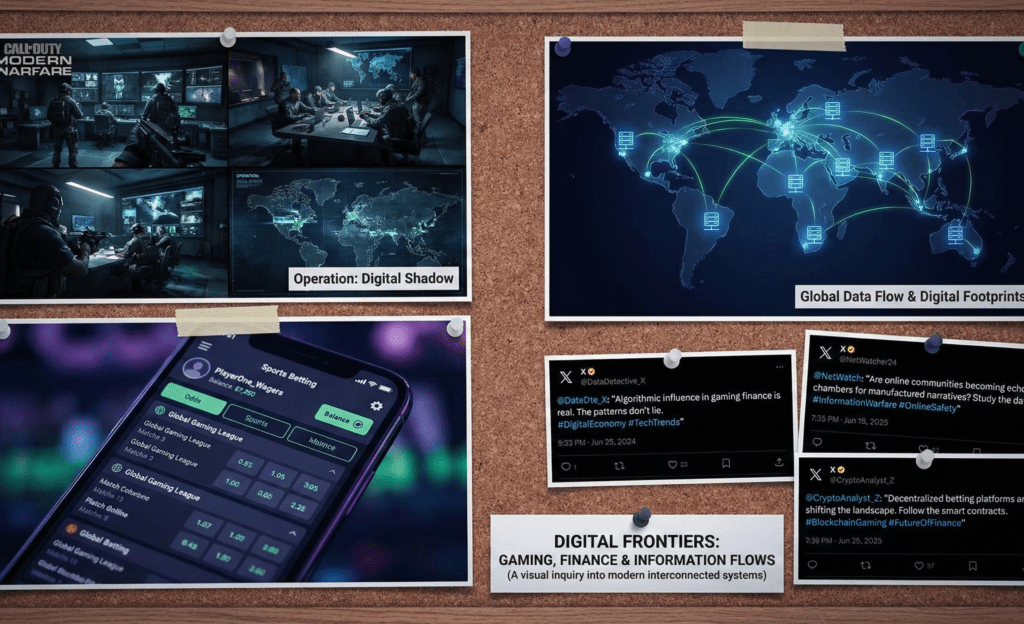 Image 3 Montage of popular conspiracy theories and social media reactions